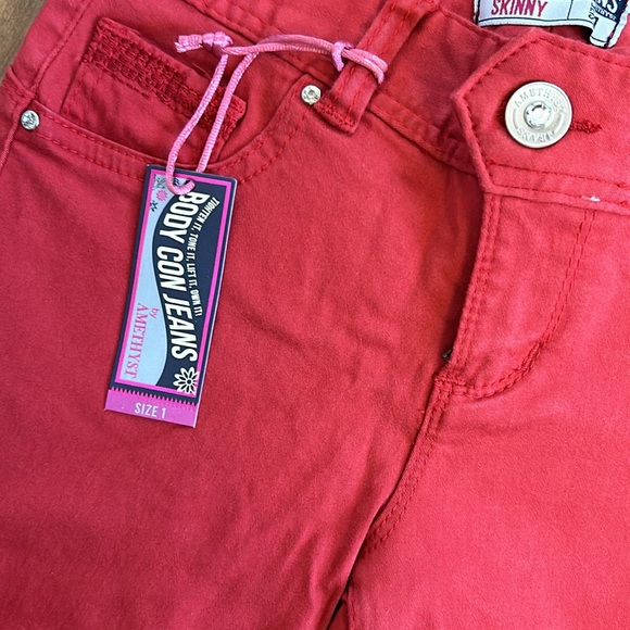 Amethyst Jeans Red Size 1 NWT - Picture 5 of 8